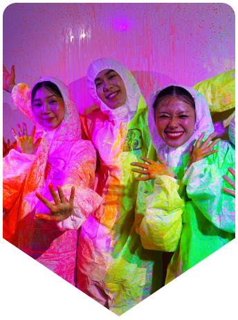 Colorful game moment