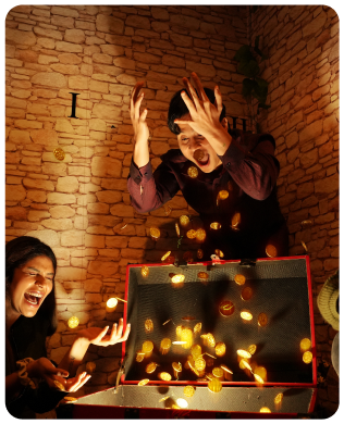 Colorful game moment